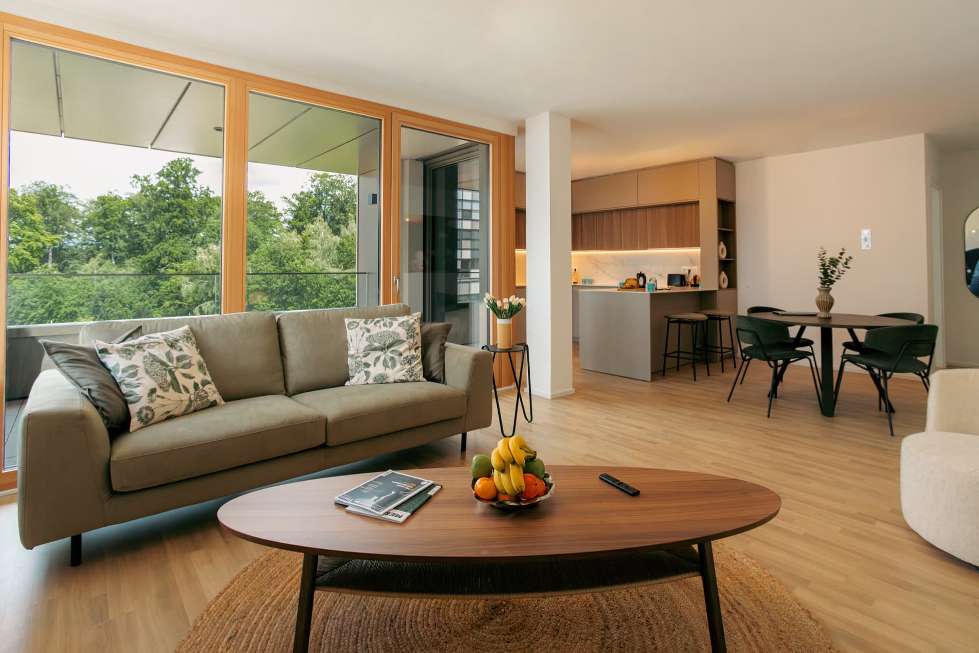 Living room in Apartment Escher at Media Bay, Kirchberg